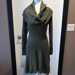 Victoria's Secret Forest Green Turtleneck Sweater Dress
